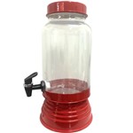 Ficha técnica e caractérísticas do produto Suqueira de Vidro com Dispenser 3250ml - Vermelha - G.r.