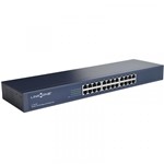 Ficha técnica e caractérísticas do produto Switch Gigabit de Mesa 24 Portas 10/100 Mbps L1-S124 Link One - Link One