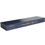 Ficha técnica e caractérísticas do produto Switch Gigabit de Mesa 24 Portas 10/100 Mbps L1-S124 Link One
