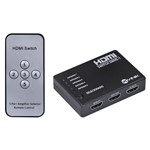 Ficha técnica e caractérísticas do produto Switch HDMI 5 Entradas 1 Saída 1.3v com Suporte 3d e 1080p Vinik
