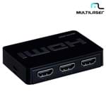 Ficha técnica e caractérísticas do produto Switch HDMI 3 em 1 com Controle Remoto WI290 - Multilaser