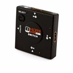 Ficha técnica e caractérísticas do produto Switch HUB HDMI 3 Portas e 1 Saida - Ukimix