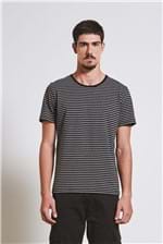 Ficha técnica e caractérísticas do produto T-shirt Color Stripes Cinza G