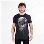 Ficha técnica e caractérísticas do produto T-Shirt Melting Skull Preta (P)