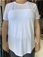 Ficha técnica e caractérísticas do produto T-Shirt Plus Size Branco (P)