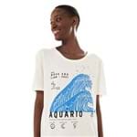 Ficha técnica e caractérísticas do produto T-Shirt Silk Aquario Off White - M