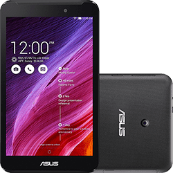 Ficha técnica e caractérísticas do produto Tablet Asus Fonepad 7 8GB Wi Fi 3G Tela 7" Android 4.4 Processador Intel Atom Dual Core - Preto