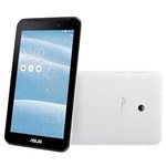 Ficha técnica e caractérísticas do produto Tablet Asus Fonepad 7 FE170 Branco com Tela 7”, 8GB, Processador Intel®, Câmera 2MP, Android 4.3, 3G, Wi-Fi, Bluetooth e Função Telefone Dual Chip