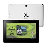 Ficha técnica e caractérísticas do produto Tablet DL DroidTV DR-T71 com TV Digital Tela 7", 4GB, Wi-Fi, Câmera 2MP, Saída HDMI, Porta USB, Suporte à Modem 3G e Android 4.0 – Branco