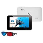 Ficha técnica e caractérísticas do produto Tablet DL Max View 3D TD-M71 PRE com Tela 7", 8GB, Wi-Fi, Câmera 2MP, Adaptador USB, Saída HDMI, 1 Óculos 3D, Suporte à Modem 3G e Android 4.0 – Preto