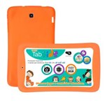 Ficha técnica e caractérísticas do produto Tablet DL Tab Kids TP264BLJ com Tela de 7", 8GB, 2 Câmeras, Wi-Fi, Suporte à Modem 3G, Android 4.4, Processador Quad-Core e Capa Protetora Laranja