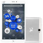 Ficha técnica e caractérísticas do produto Tablet Dl Tabphone 8" 3g e Bluetooth - Tp303pra Prata