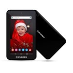 Tablet Everex Tela 7" Wifi Quad-Core 1gb 8Gb Android Go 8.1 Fone Micro SD Câmera 2.0Mp Usb Preto
