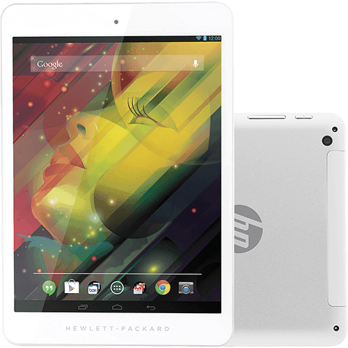 Tablet HP 8 1401BR 16GB Wi-Fi Tela IPS 7.85" Android 4.2 Processador Cortex A7 Quad-Core 1.0 GHz Prata + Capa 3 em 1 e P...