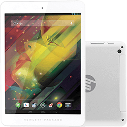 Ficha técnica e caractérísticas do produto Tablet HP 8 1401BR 16GB Wi-Fi Tela IPS 7.85" Android 4.2 Processador Cortex A7 Quad-Core 1.0 GHz Prata + Capa 3 em 1 e Película