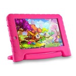 Ficha técnica e caractérísticas do produto Tablet Infantil Criança Multilaser Kids Quadcore + Capa Rosa