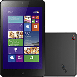 Ficha técnica e caractérísticas do produto Tablet Lenovo Thinkpad 8 64GB Wi-Fi Tela 8.3" Windows 8.1 Processador Intel Atom Z3770 Quad Core - Preto
