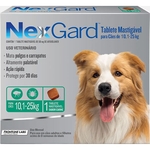Ficha técnica e caractérísticas do produto Tablet mastigáveis NexGard antipulgas e carrapatos para cães de 10,1 a 25 Kg 68mg
