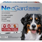 Ficha técnica e caractérísticas do produto Tablet mastigáveis NexGard antipulgas e carrapatos para cães de 25,1 a 50 Kg 136mg