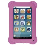 Ficha técnica e caractérísticas do produto Tablet Multilaser Kid Pad Rosa Quad Core Dual Camera Wi-Fi Tela Capacitiva 7 Memória 8GB - NB195