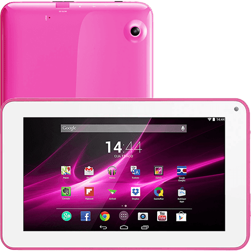 Tablet Multilaser M9 NB174 Quad Core 8GB Tela 9" Android 4.4 - Rosa