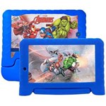 Ficha técnica e caractérísticas do produto Tablet Multilaser Marvel Avengers 8GB Wifi 7`` Azul - NB280