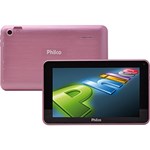 Ficha técnica e caractérísticas do produto Tablet Philco com TV Digital PH7ITV-P711A4.2 8GB Wi-Fi Tela HD 7" Android 4.2 Processador Cortex A7 Dual-Core 1.0Ghz - Rosa