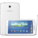 Ficha técnica e caractérísticas do produto Tablet Samsung com TV Digital Galaxy Tab 3 T211M 8GB Wi-fi + 3G Tela TFT HD 7" Android 4.1 Processador Cortex-A9 Dual-core 1.2 GHz - Branco