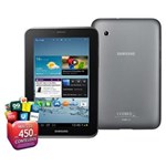 Ficha técnica e caractérísticas do produto Tablet Samsung Galaxy Tab 2 7.0 P3100 3G com Tela 7.0", 16GB, Processador Dual Core 1.0 GHz, Câmera 3.2MP, Wi-Fi, GPS, Bluetooth e Android 4.0 - TIM