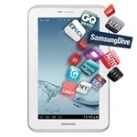 Ficha técnica e caractérísticas do produto Tablet Samsung Galaxy Tab 2 7.0 P3110 Branco com Tela 7,0”, Processador Dual Core 1.0 GHz, 16GB, Câmera 3.2MP, Wi-Fi, GPS, Bluetooth e Android 4.0