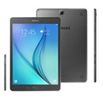 Ficha técnica e caractérísticas do produto Tablet Samsung Galaxy Tab a 4G SM-P555M com S Pen, Tela 9.7”, 16GB, Câmera 5MP, GPS, Android 5.0, Processador Quad Core 1.2 Ghz – Cinza