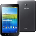 Ficha técnica e caractérísticas do produto Tablet Samsung Galaxy Tab e T113NU, Android 4.4 Quad Core 1.3GHz 8GB Câmera 2.0MP Wi-Fi Tela 7, Preto