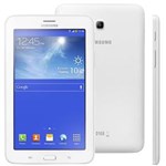 Ficha técnica e caractérísticas do produto Tablet Samsung Galaxy Tab 3 Lite SMT111M Branco com Tela 7”, Wi-Fi, 3G, 8GB, Processador Dual Core de 1.2GHz, Câm. 2MP, AGPS, Bluetooth e Android 4.2