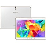 Ficha técnica e caractérísticas do produto Tablet Samsung Galaxy Tab S T805M 16GB Wi-fi + 4G Tela Super AMOLED 10.5" Android 4.4 Processador Octa-Core - Branco