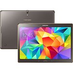 Ficha técnica e caractérísticas do produto Tablet Samsung Galaxy Tab S T805M 16GB Wi-fi + 4G Tela Super AMOLED 10.5" Android 4.4 Processador Octa-Core - Cinza/Bronze