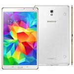 Ficha técnica e caractérísticas do produto Tablet Samsung Galaxy Tab S Wi-Fi com Tela 8.4” Super Amoled, 16GB, Câmera 8MP, GPS, Android 4.4 e Processador Octa-Core - Branco