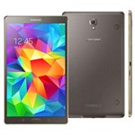 Ficha técnica e caractérísticas do produto Tablet Samsung Galaxy Tab S Wi-Fi com Tela 8.4” Super Amoled, 16GB, Câmera 8MP, GPS, Android 4.4 e Processador Octa-Core - Bronze
