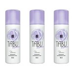 Ficha técnica e caractérísticas do produto Tabu Segredos Desodorante Spray 90ml - Kit com 03