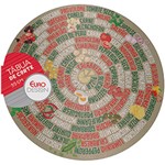 Ficha técnica e caractérísticas do produto Tábua de Vidro para Pizza 35cm Sabores - Euro Home