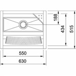 Ficha técnica e caractérísticas do produto Tanque Franke Fixação com Espelho TS550