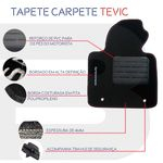 Ficha técnica e caractérísticas do produto Tapete Carpete Confort Tevic Bmw 320