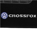 Tapete Carpete Preto Crossfox 2004 a 2013 Logo Bordado 2 Lados Dianteiro