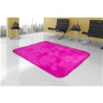 Tapete Carpete de Sala Peludo, Felpudo, Macio 0,90x1,40 Rosa Pink