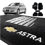 Ficha técnica e caractérísticas do produto Tapete Carpete Do Chevrolet Astra Preto Com Trava Segurança