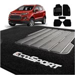 Ficha técnica e caractérísticas do produto Tapete Carpete do Novo Ecosport Preto com Trava Segurança