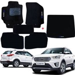 Ficha técnica e caractérísticas do produto Tapete Carpete Hyundai Creta 5 Peças + Tapete Carpete Porta Malas