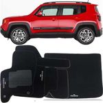 Ficha técnica e caractérísticas do produto Tapete Carpete Jeep Renegade 2015 2016 Tapete Mala 6 Peças