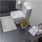 Ficha técnica e caractérísticas do produto Tapete de Banheiro Levitare Tranquilidade Branco 50 X 70 Cm