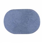Ficha técnica e caractérísticas do produto Tapete de Banheiro Oval Victoria Attuale 60,00cm X 40,00cm - Azul