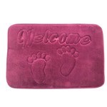 Tapete de Banheiro Soft Memory Foam 40 X 60 Cm Roxo